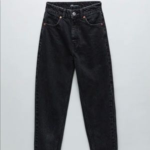 Zara Black Mom Fit Jeans TRF